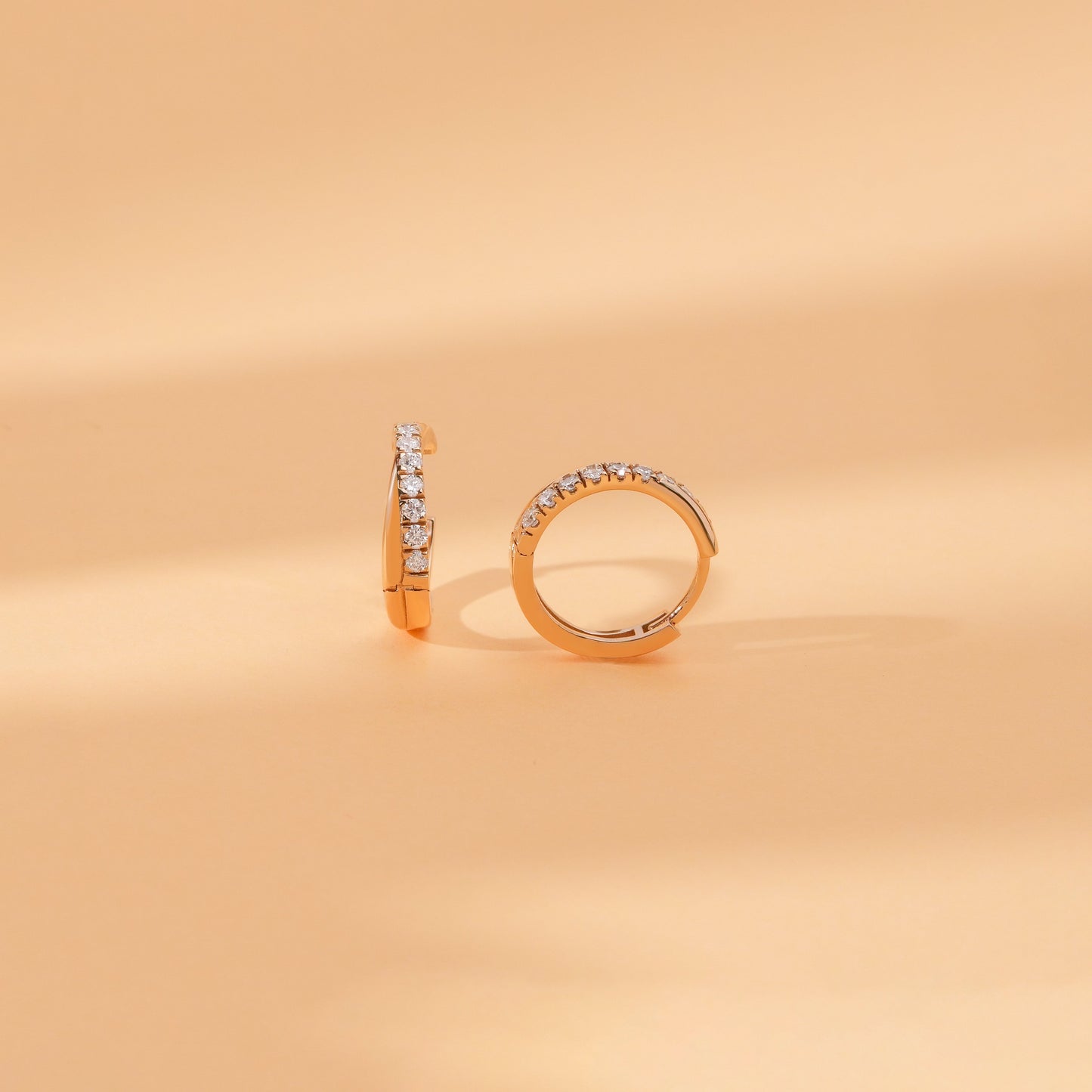 1.0 CT Round Bezel Solitaire Lab Grown Diamond Earrings