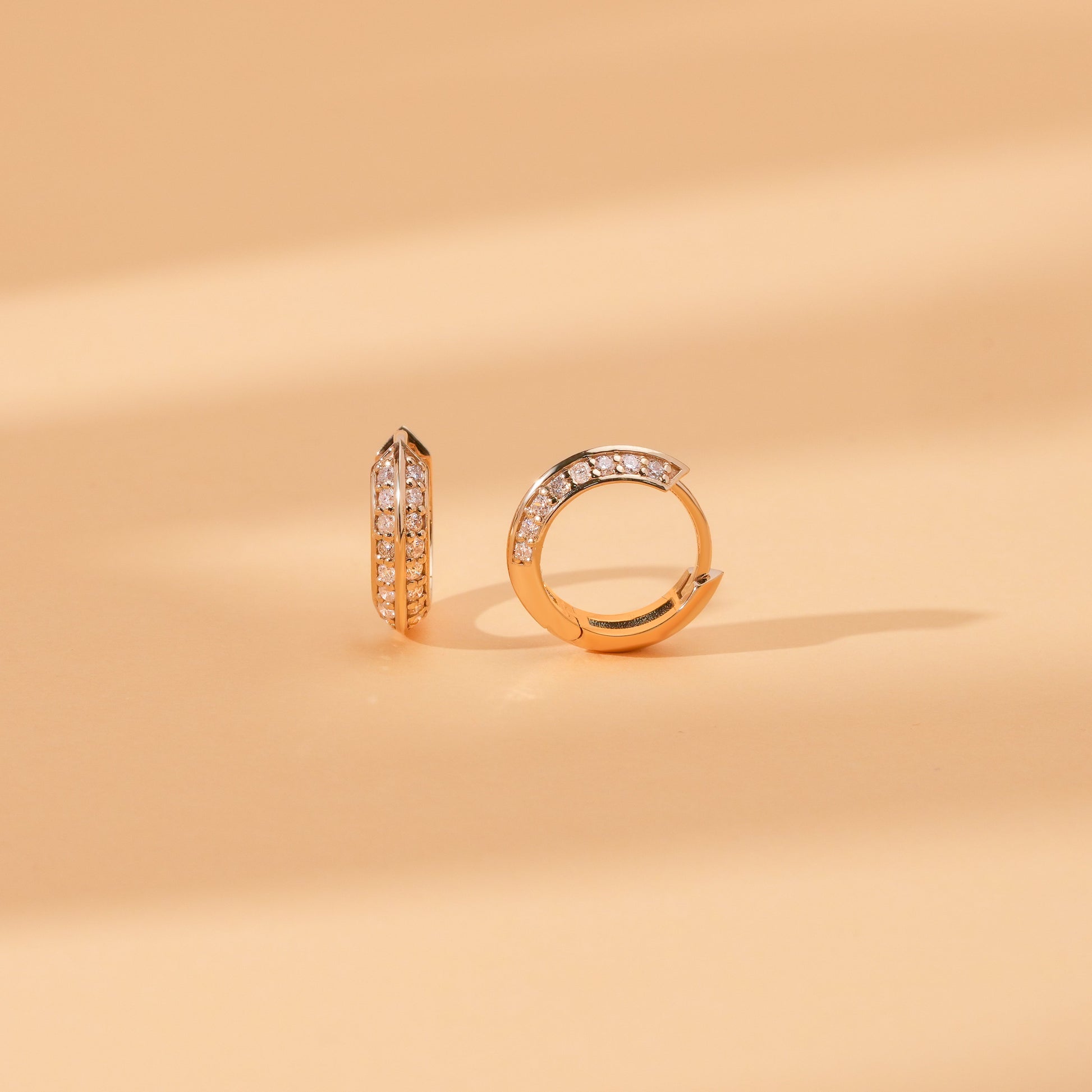1.0 CT Round Bezel Solitaire Lab Grown Diamond Earrings