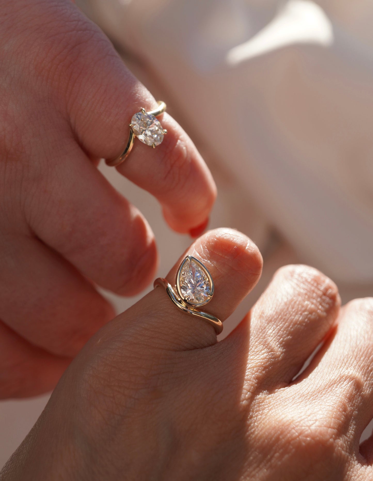 2 CT Round Three Stones Lab Grown Diamond Engagement Ring