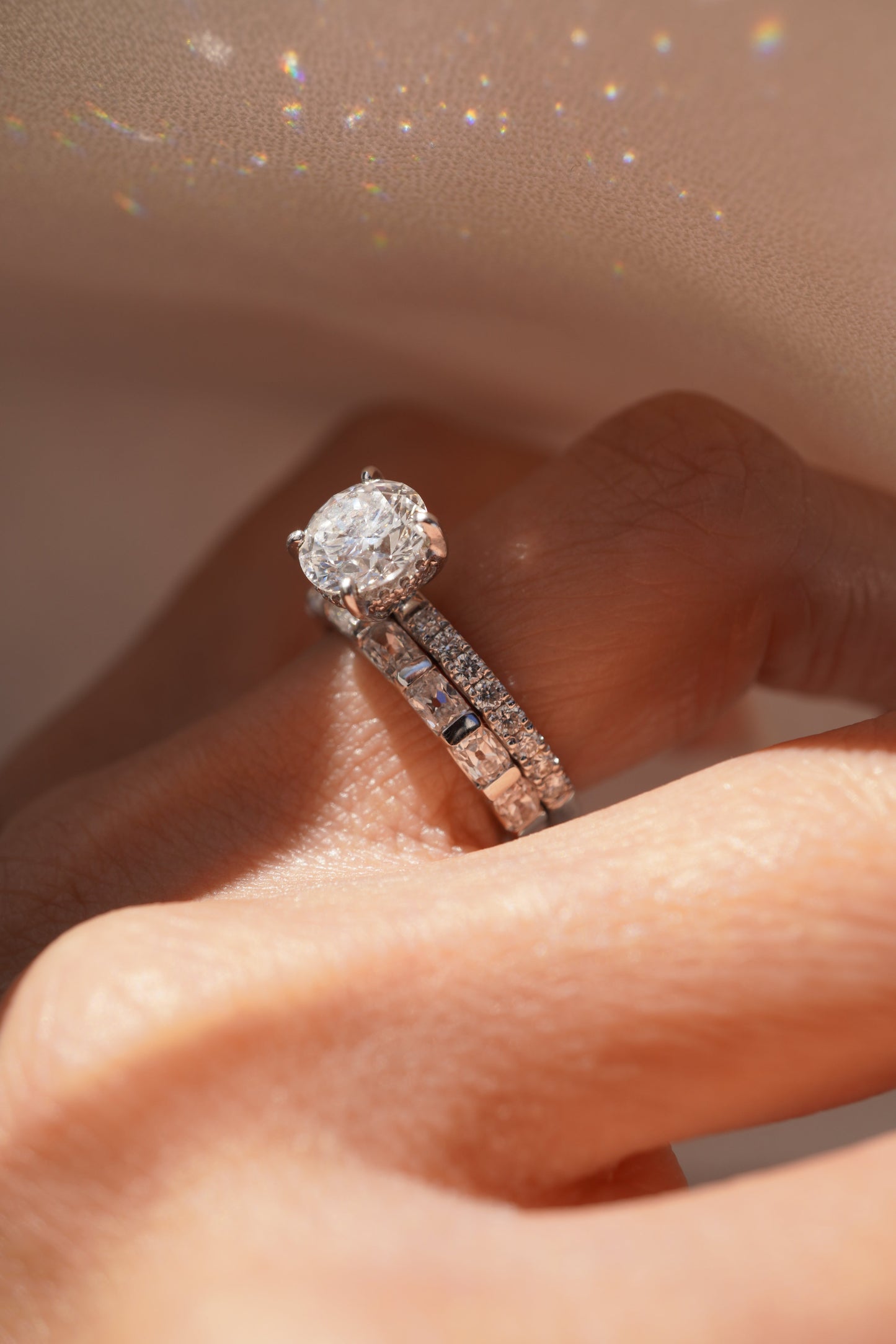 0.37 CT Round Full Eternity Lab Grown Diamond Wedding Band