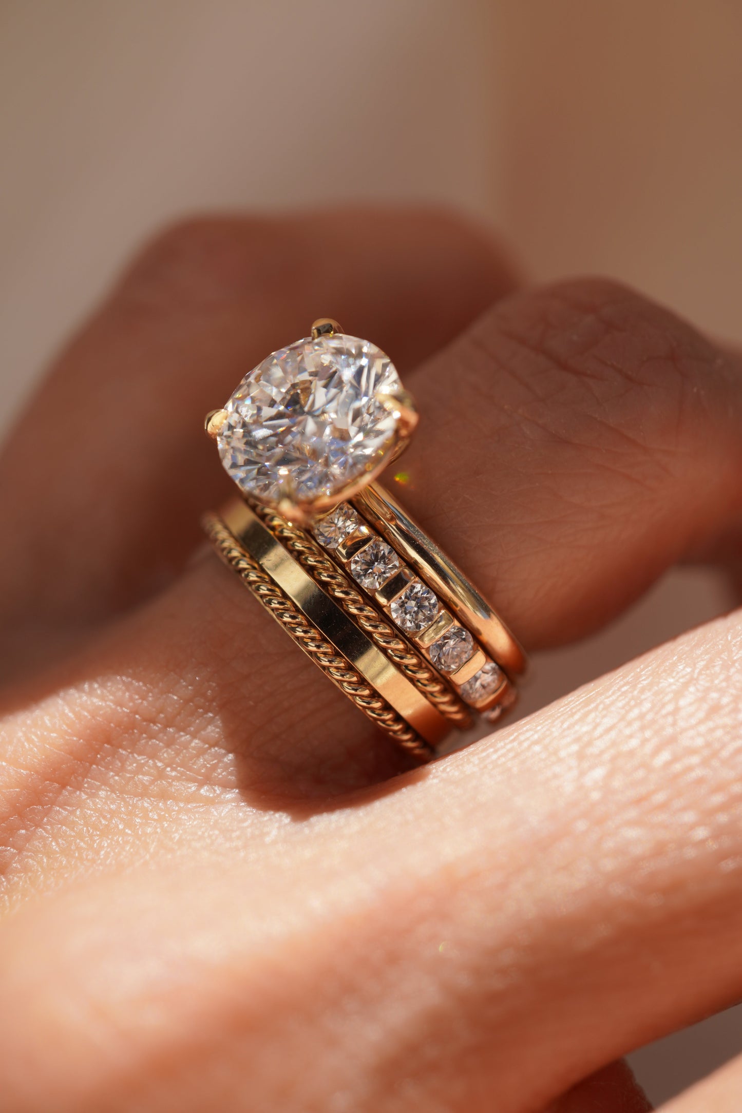 0.37 CT Round Full Eternity Lab Grown Diamond Wedding Band
