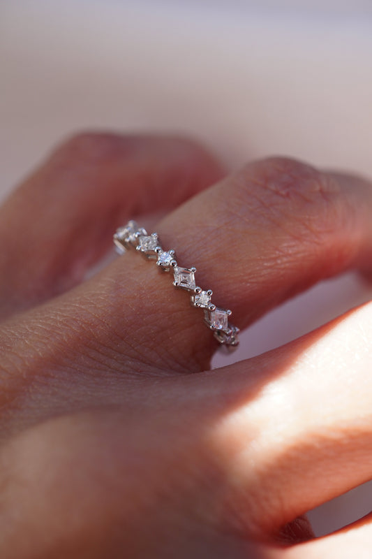 0.37 CT Round Full Eternity Lab Grown Diamond Wedding Band