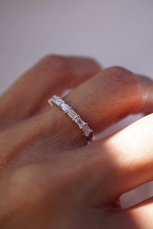 0.37 CT Round Full Eternity Lab Grown Diamond Wedding Band
