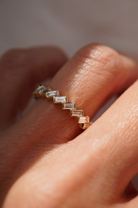 0.37 CT Round Full Eternity Lab Grown Diamond Wedding Band