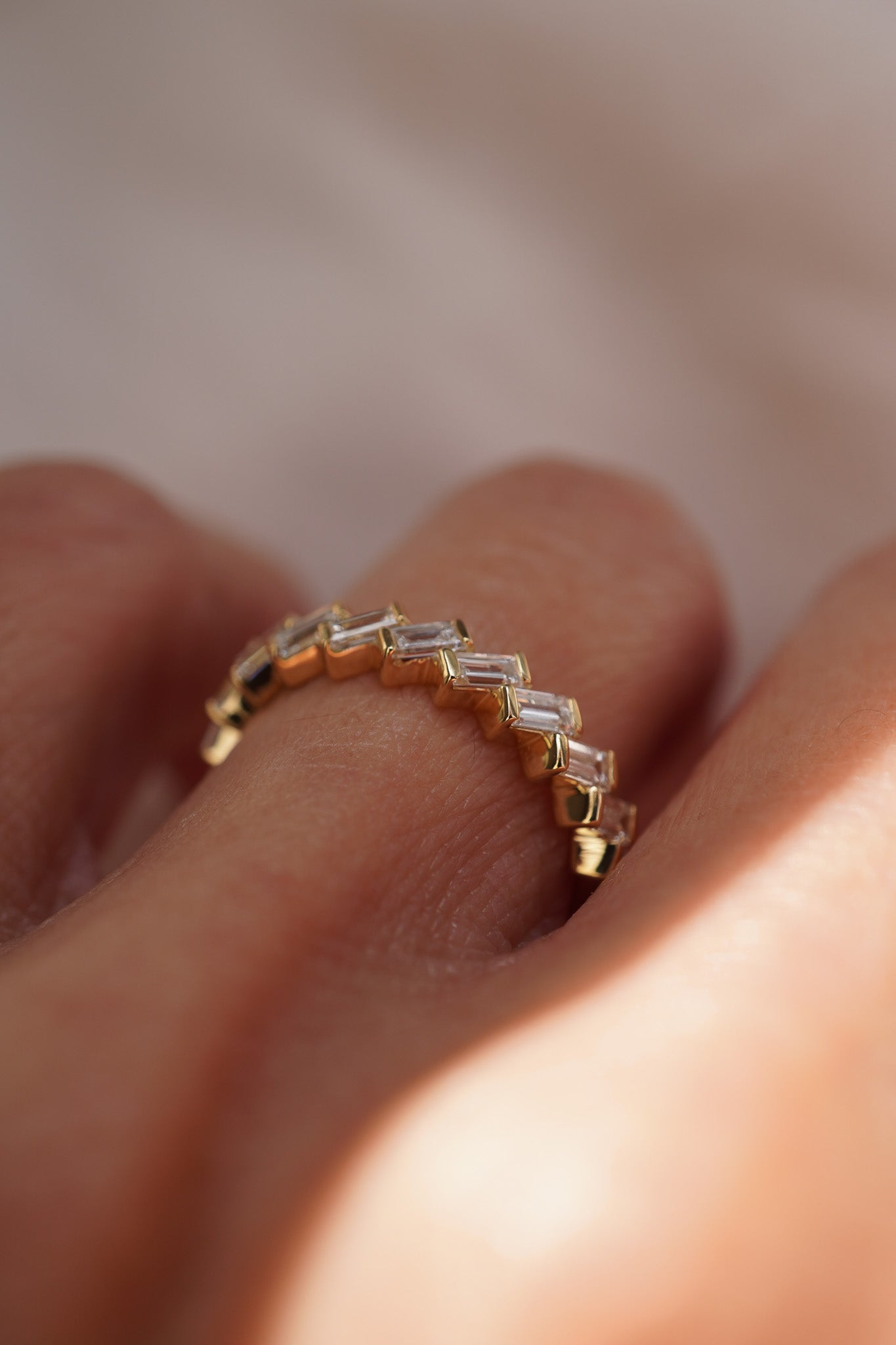0.37 CT Round Full Eternity Lab Grown Diamond Wedding Band