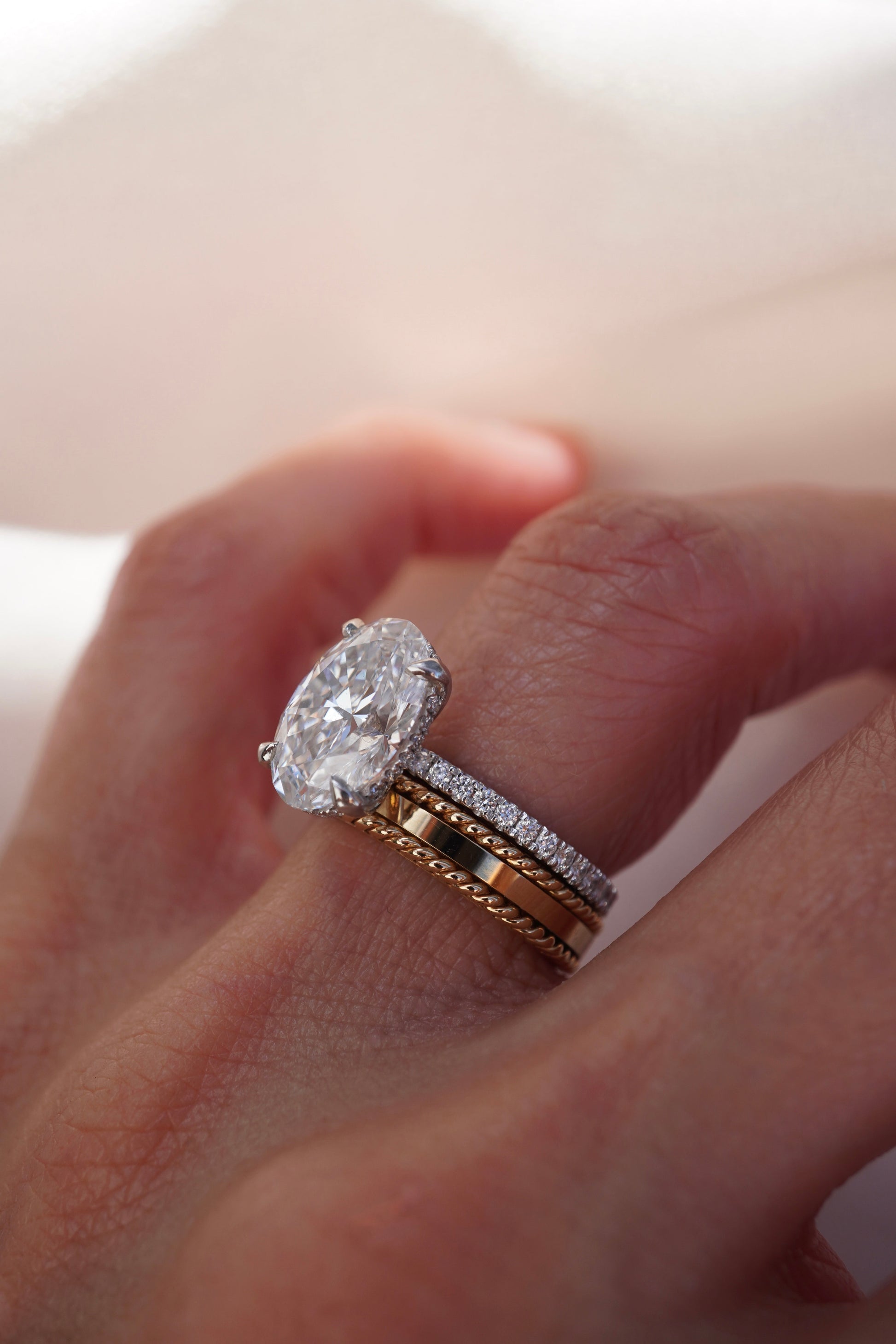0.37 CT Round Full Eternity Lab Grown Diamond Wedding Band