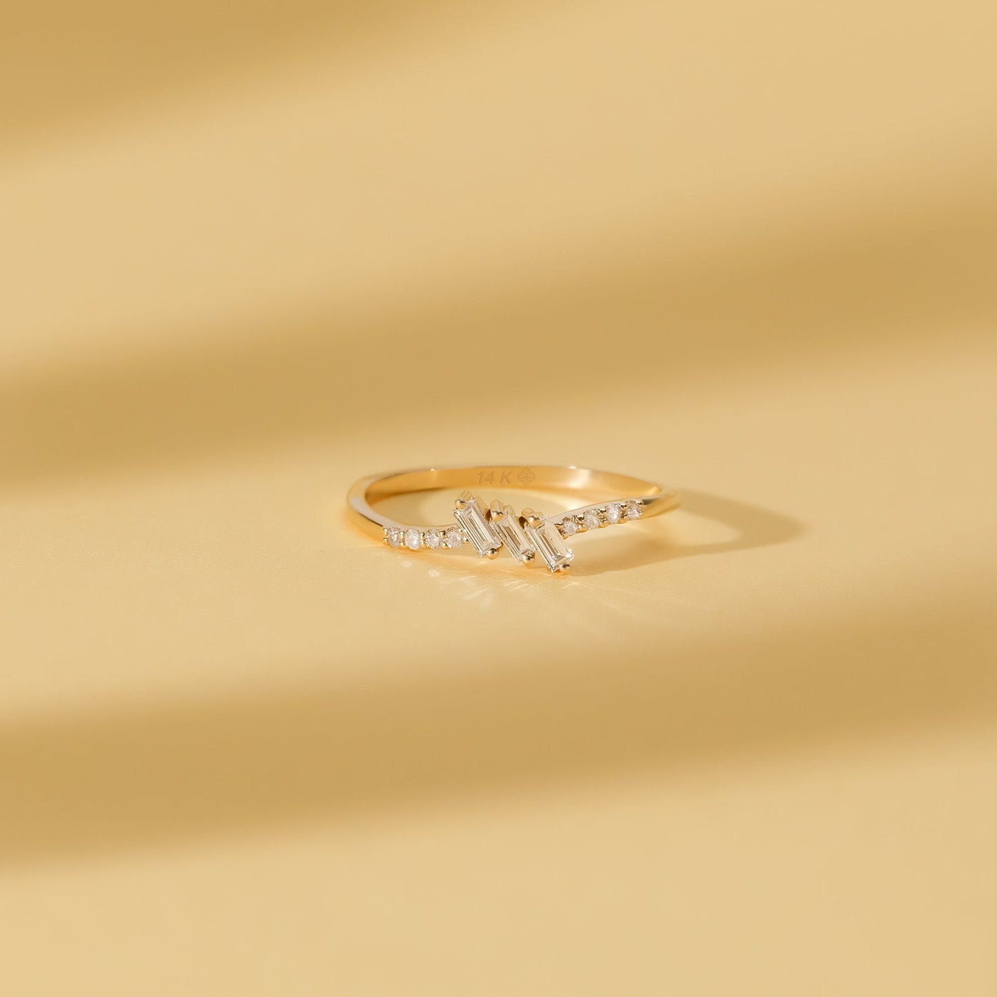 2 CT Round Three Stones Lab Grown Diamond Engagement Ring