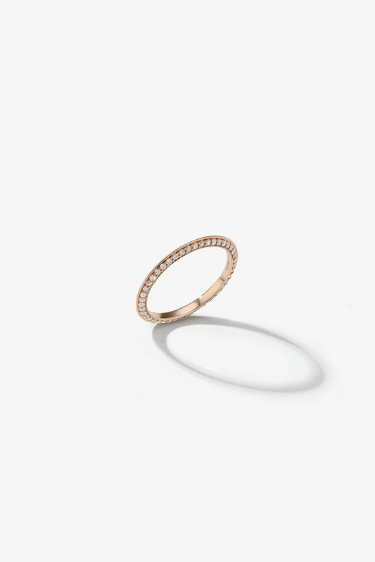 0.37 CT Round Full Eternity Lab Grown Diamond Wedding Band