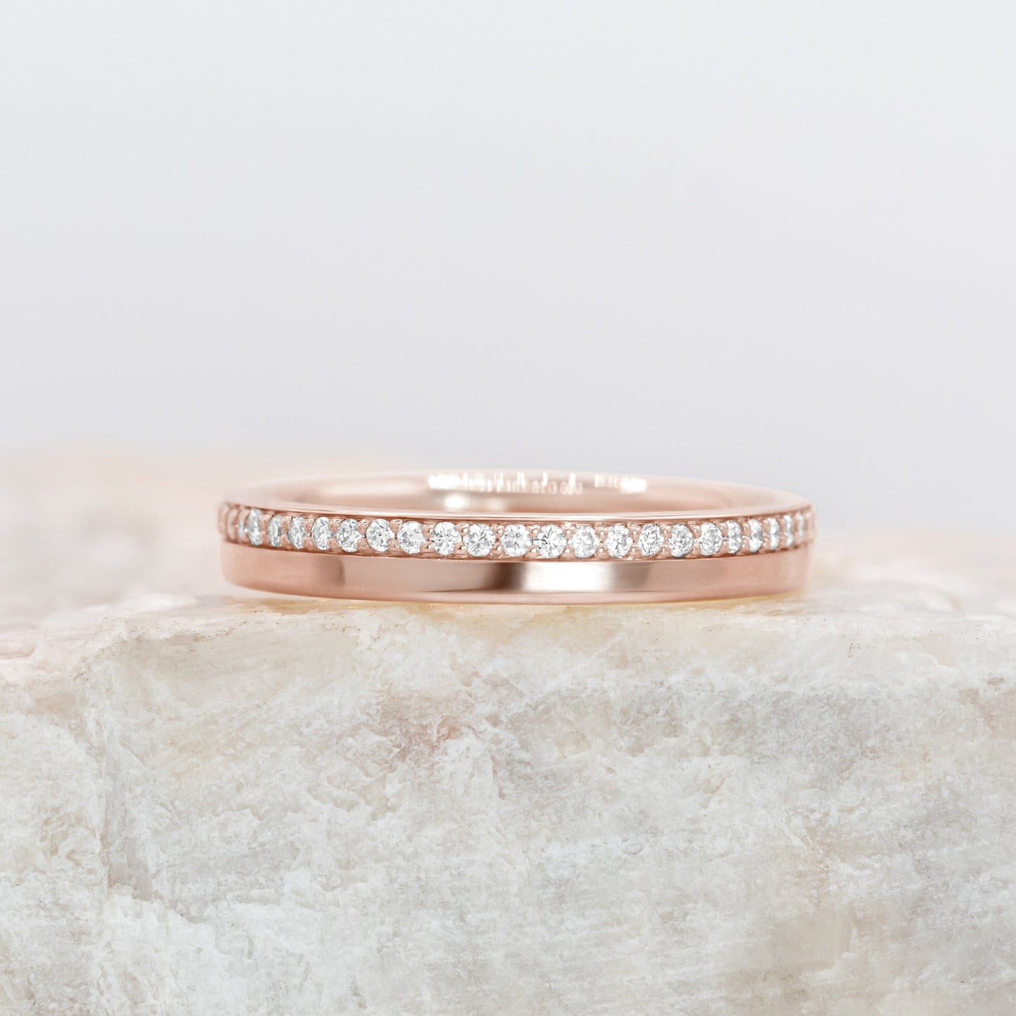 0.37 CT Round Full Eternity Lab Grown Diamond Wedding Band