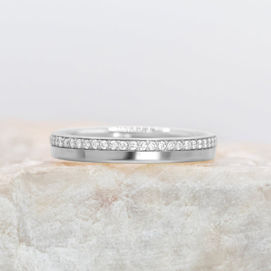 0.37 CT Round Full Eternity Lab Grown Diamond Wedding Band