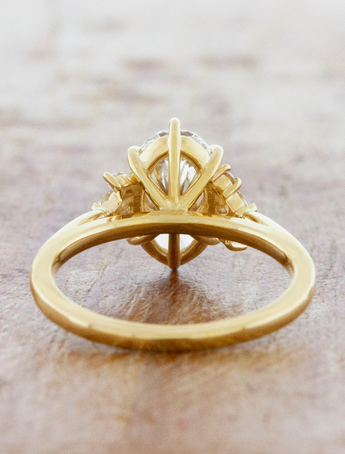 2 CT Round Three Stones Lab Grown Diamond Engagement Ring