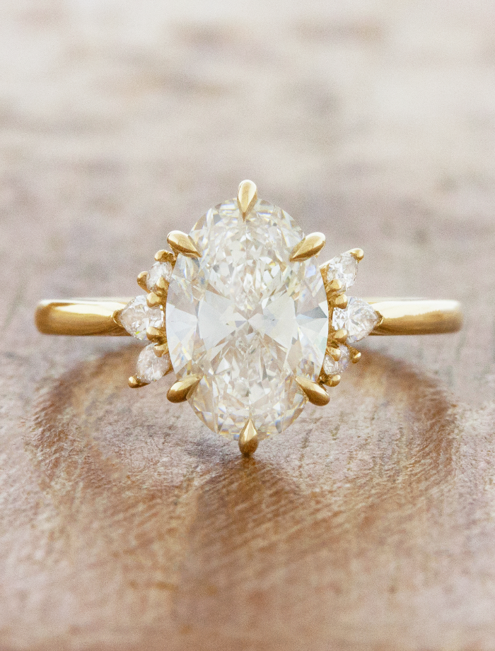 2 CT Round Three Stones Lab Grown Diamond Engagement Ring