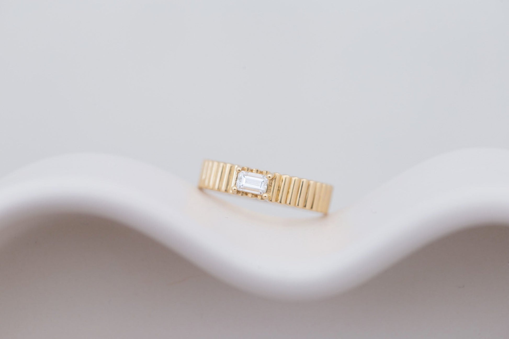 2 CT Round Three Stones Lab Grown Diamond Engagement Ring