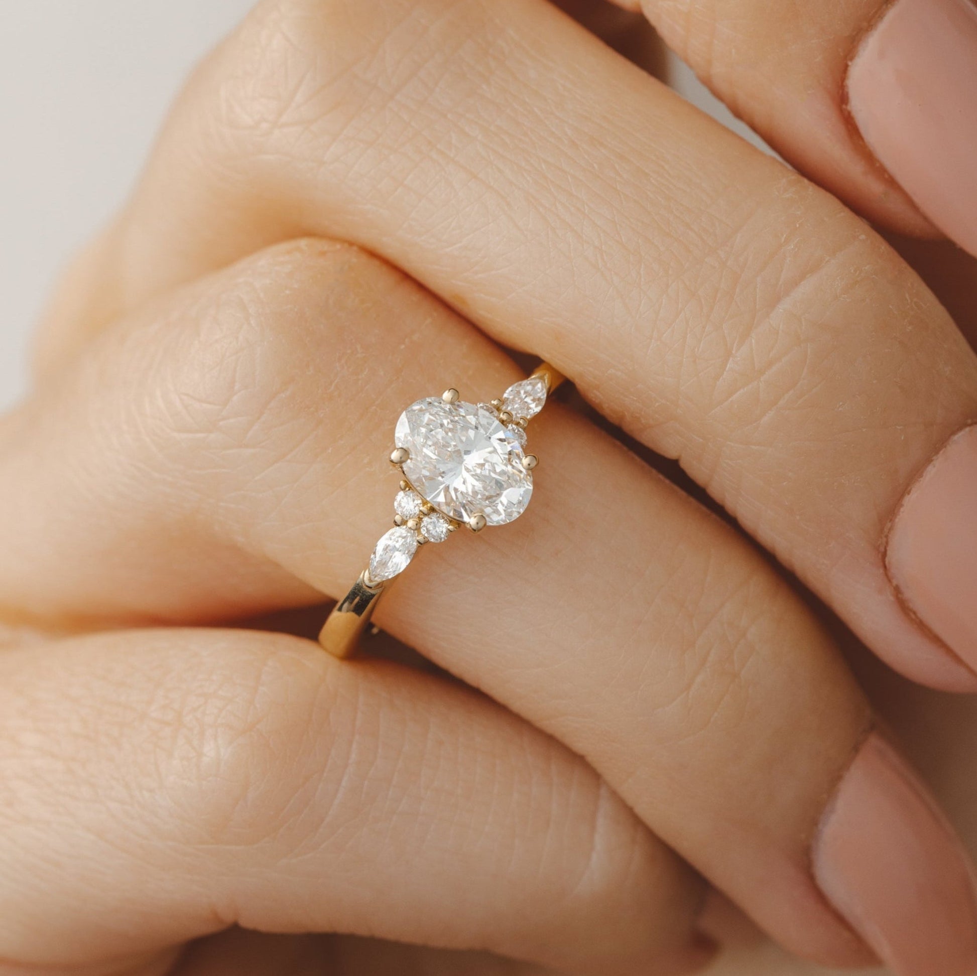2 CT Round Three Stones Lab Grown Diamond Engagement Ring