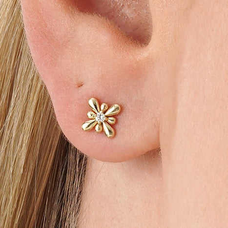 1.0 CT Round Bezel Solitaire Lab Grown Diamond Earrings