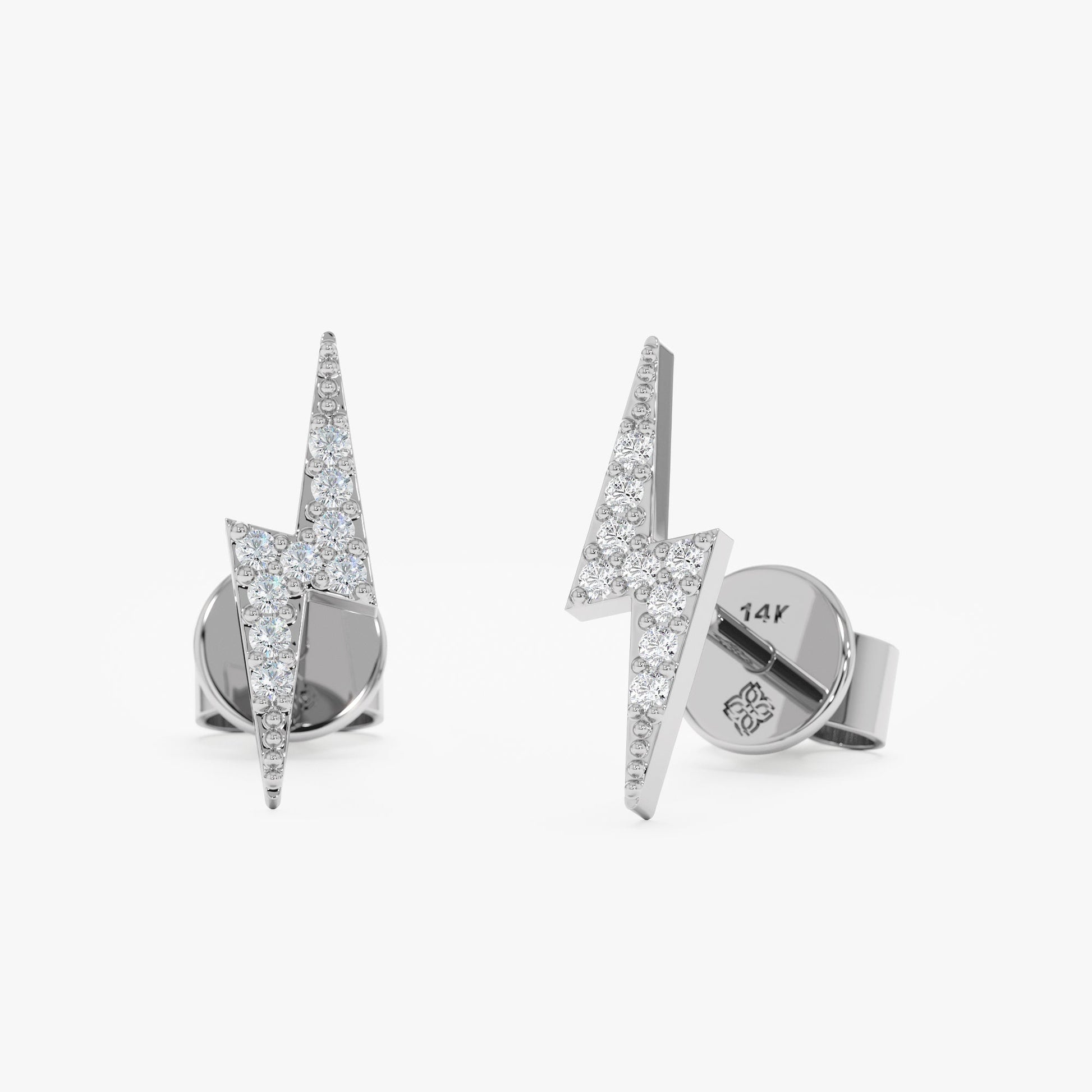 1.0 CT Round Bezel Solitaire Lab Grown Diamond Earrings