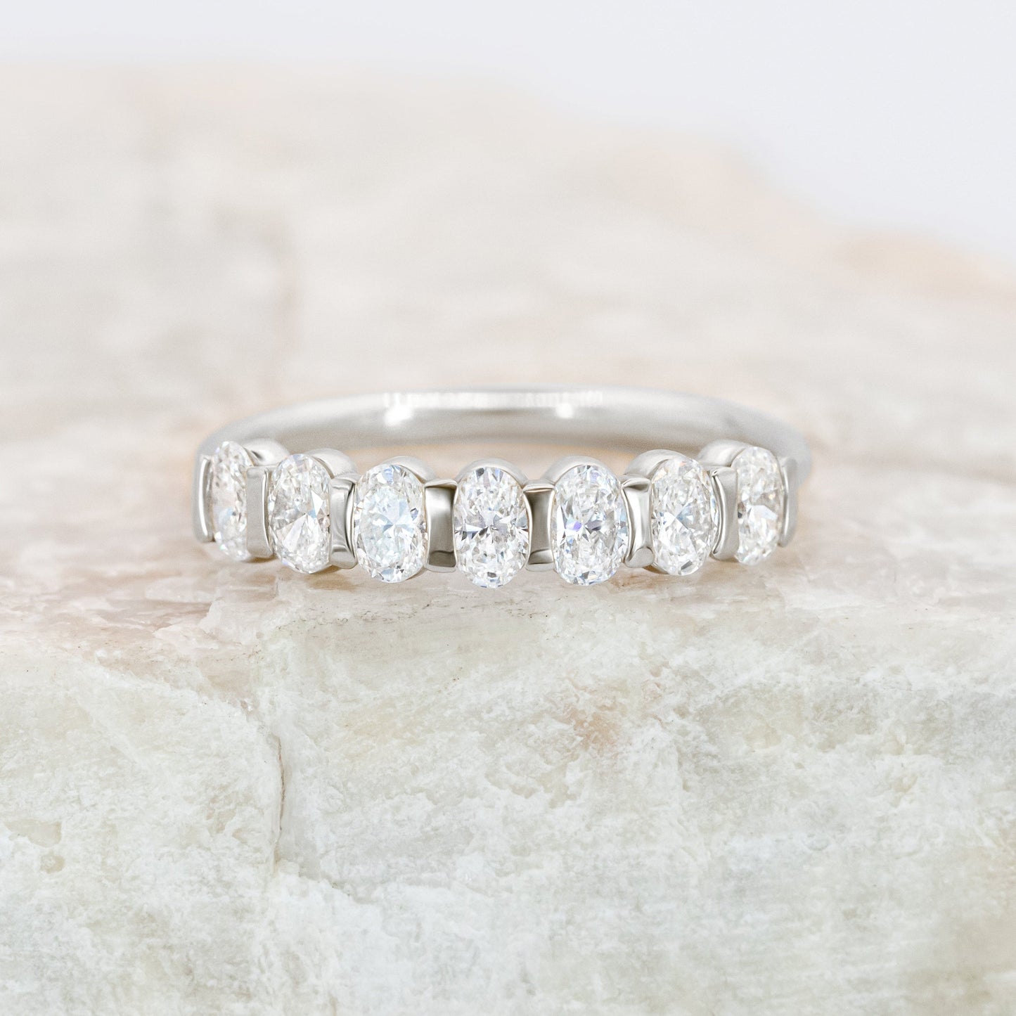 0.37 CT Round Full Eternity Lab Grown Diamond Wedding Band