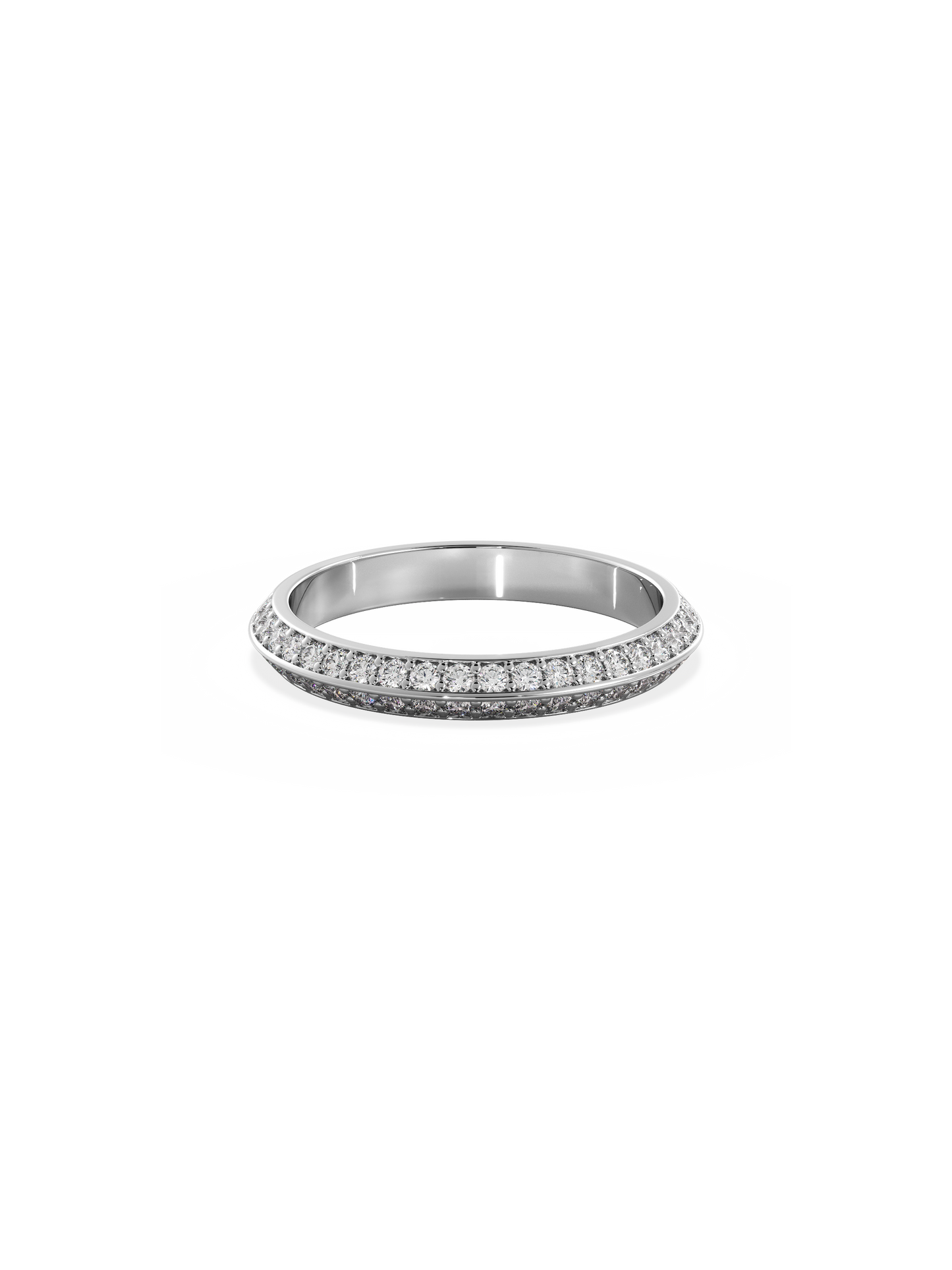 0.37 CT Round Full Eternity Lab Grown Diamond Wedding Band