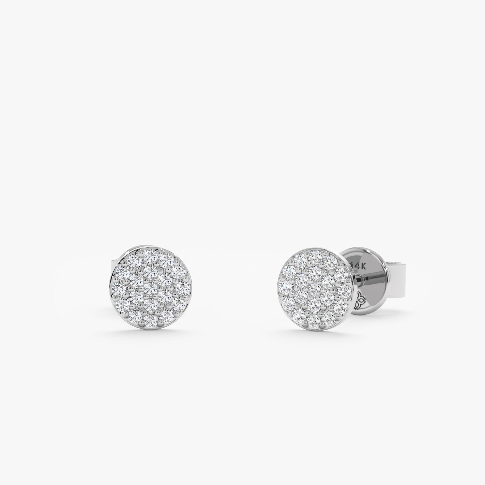 1.0 CT Round Bezel Solitaire Lab Grown Diamond Earrings