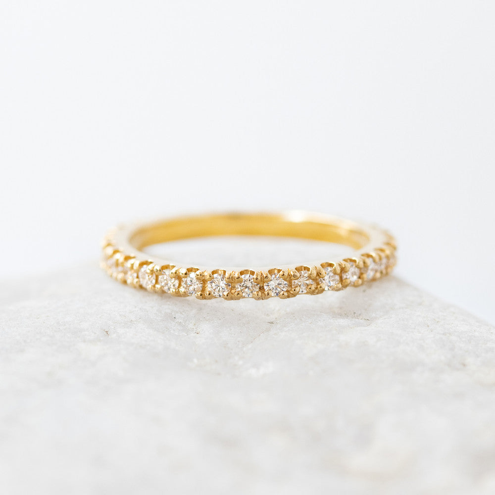 0.37 CT Round Full Eternity Lab Grown Diamond Wedding Band