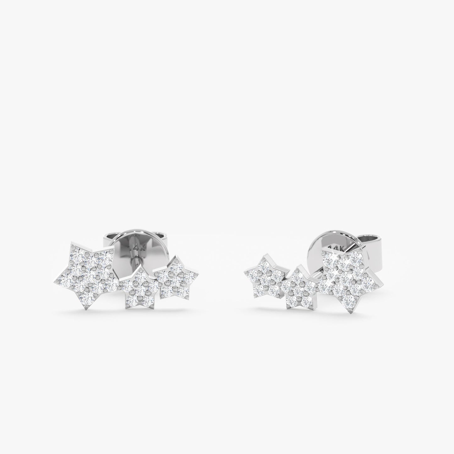1.0 CT Round Bezel Solitaire Lab Grown Diamond Earrings