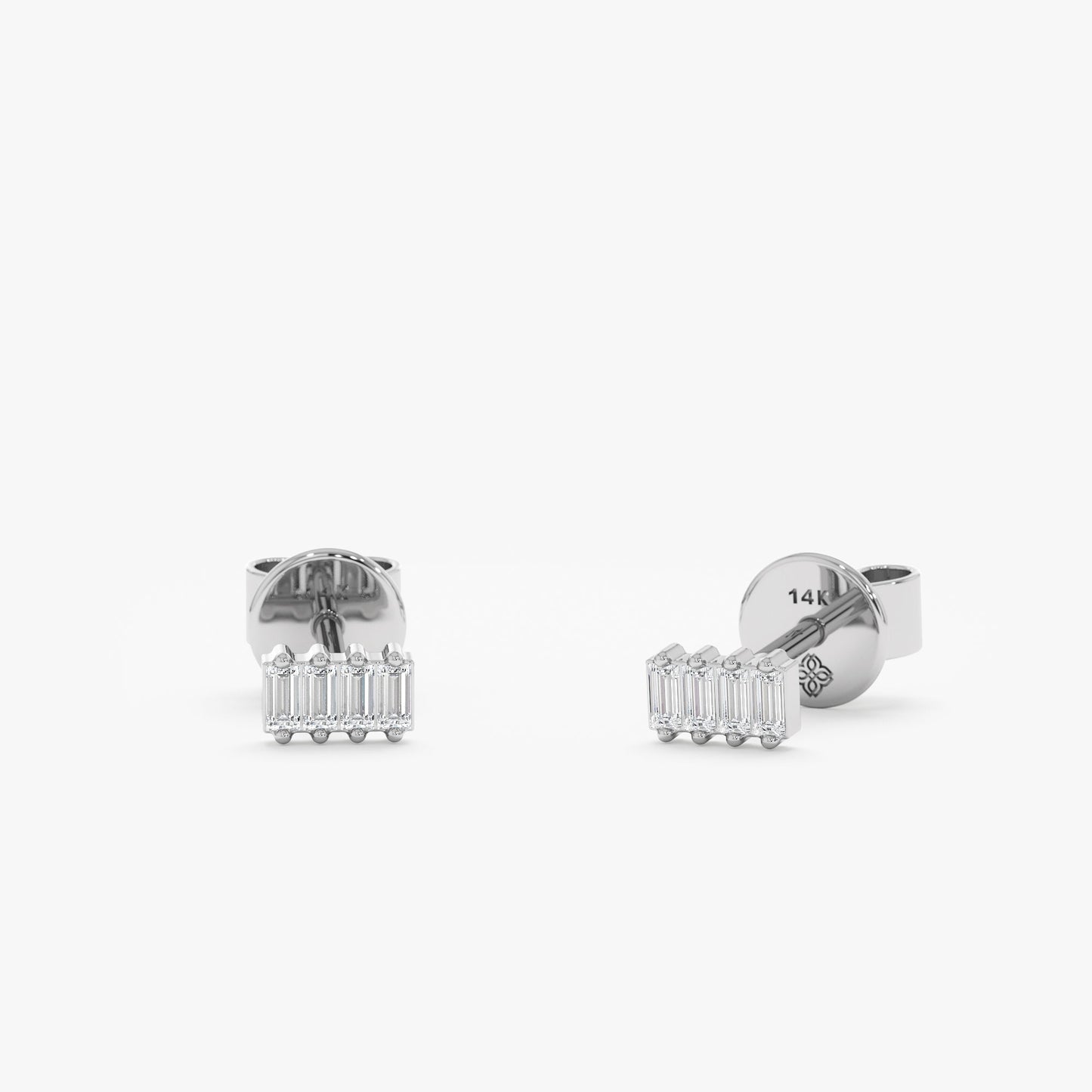 1.0 CT Round Bezel Solitaire Lab Grown Diamond Earrings