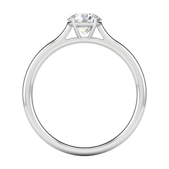 1.02 CT Round Solitaire CVD F/VS2 Diamond Engagement Ring 4