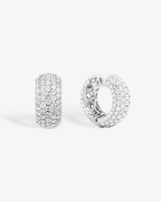 1.0 CT Round Bezel Solitaire Lab Grown Diamond Earrings