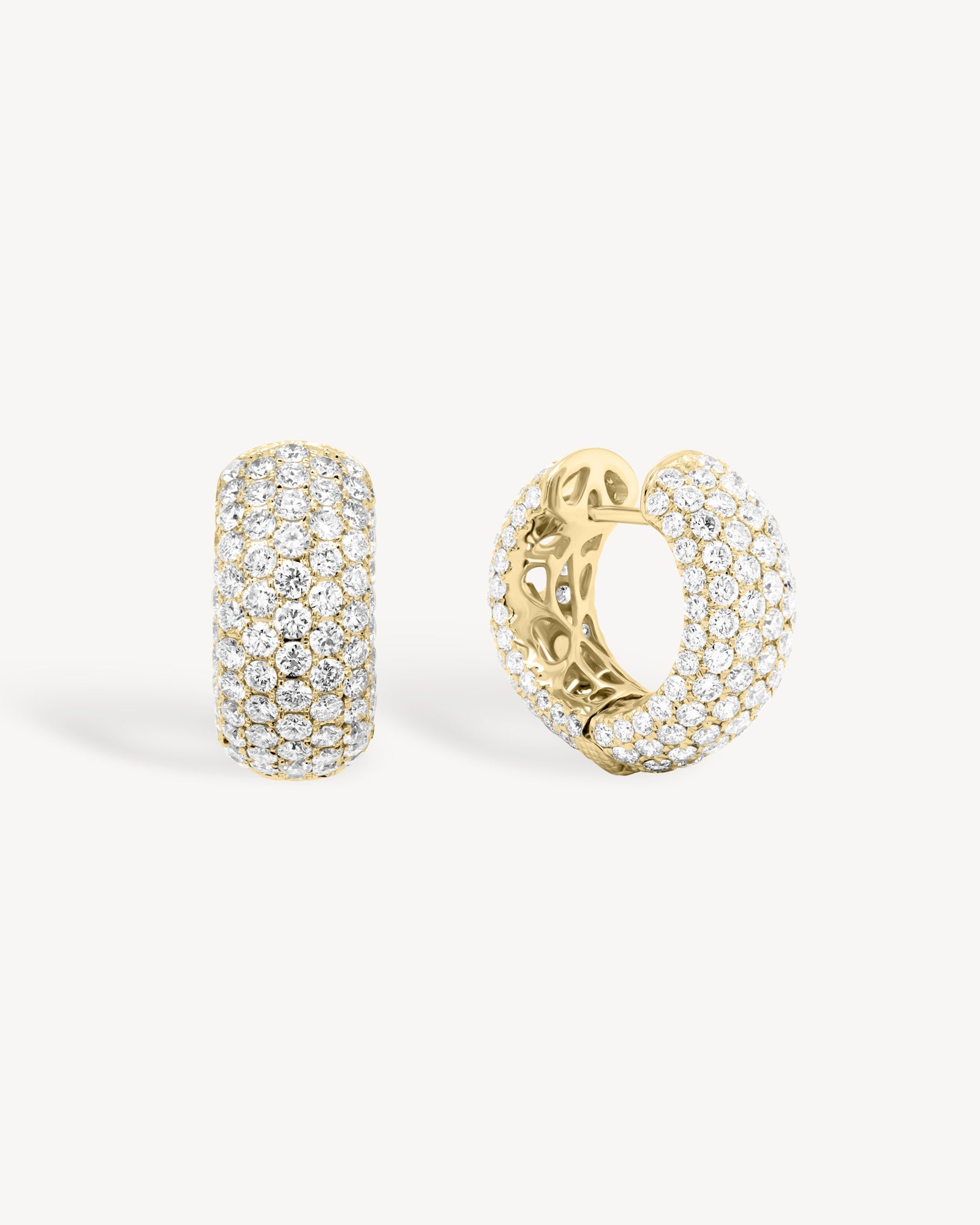1.0 CT Round Bezel Solitaire Lab Grown Diamond Earrings