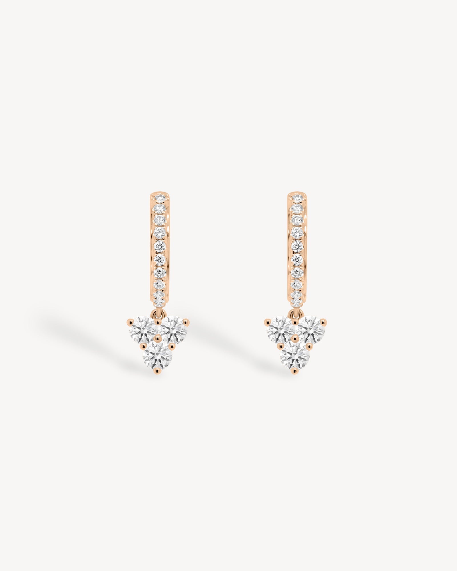1.0 CT Round Bezel Solitaire Lab Grown Diamond Earrings