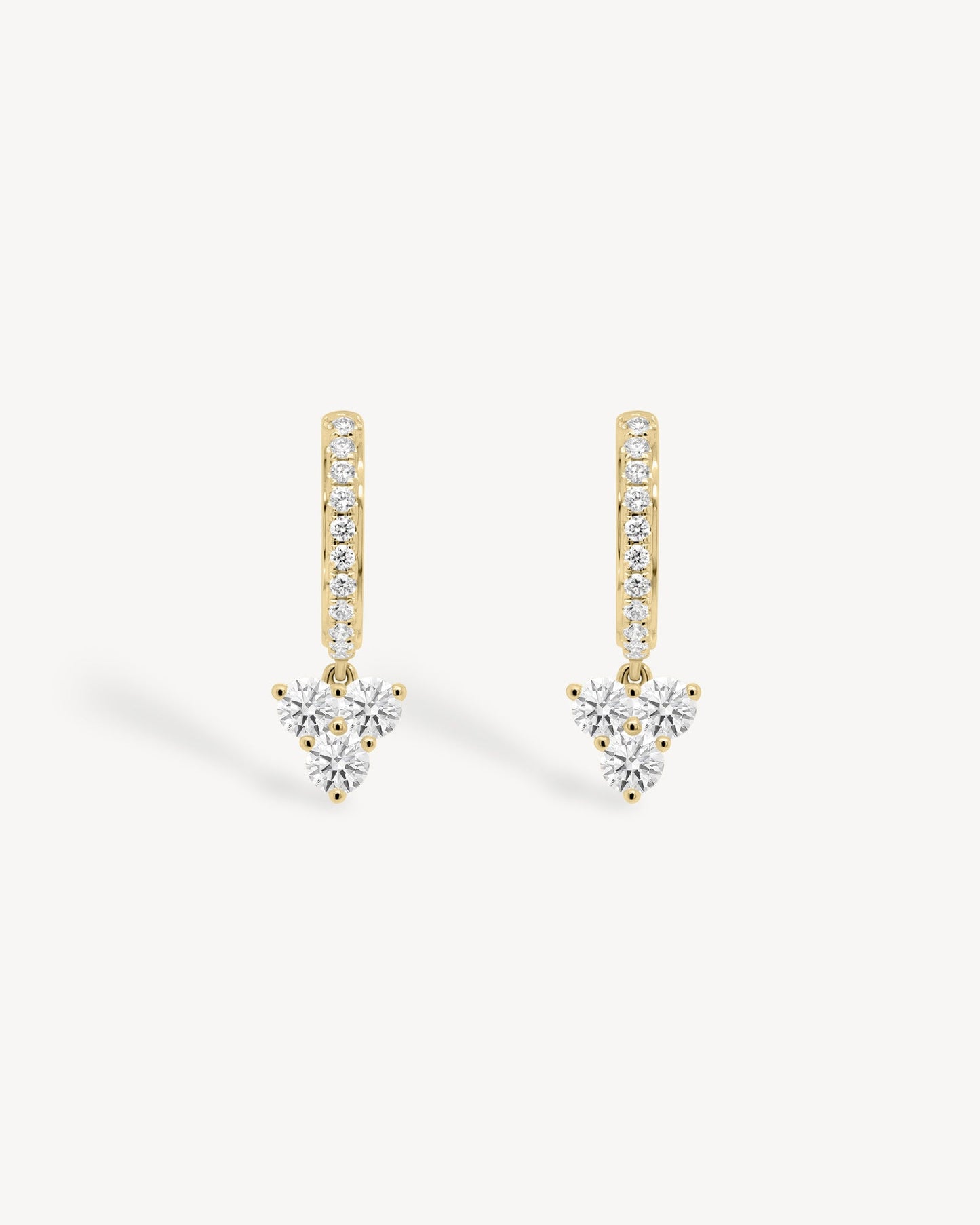 1.0 CT Round Bezel Solitaire Lab Grown Diamond Earrings