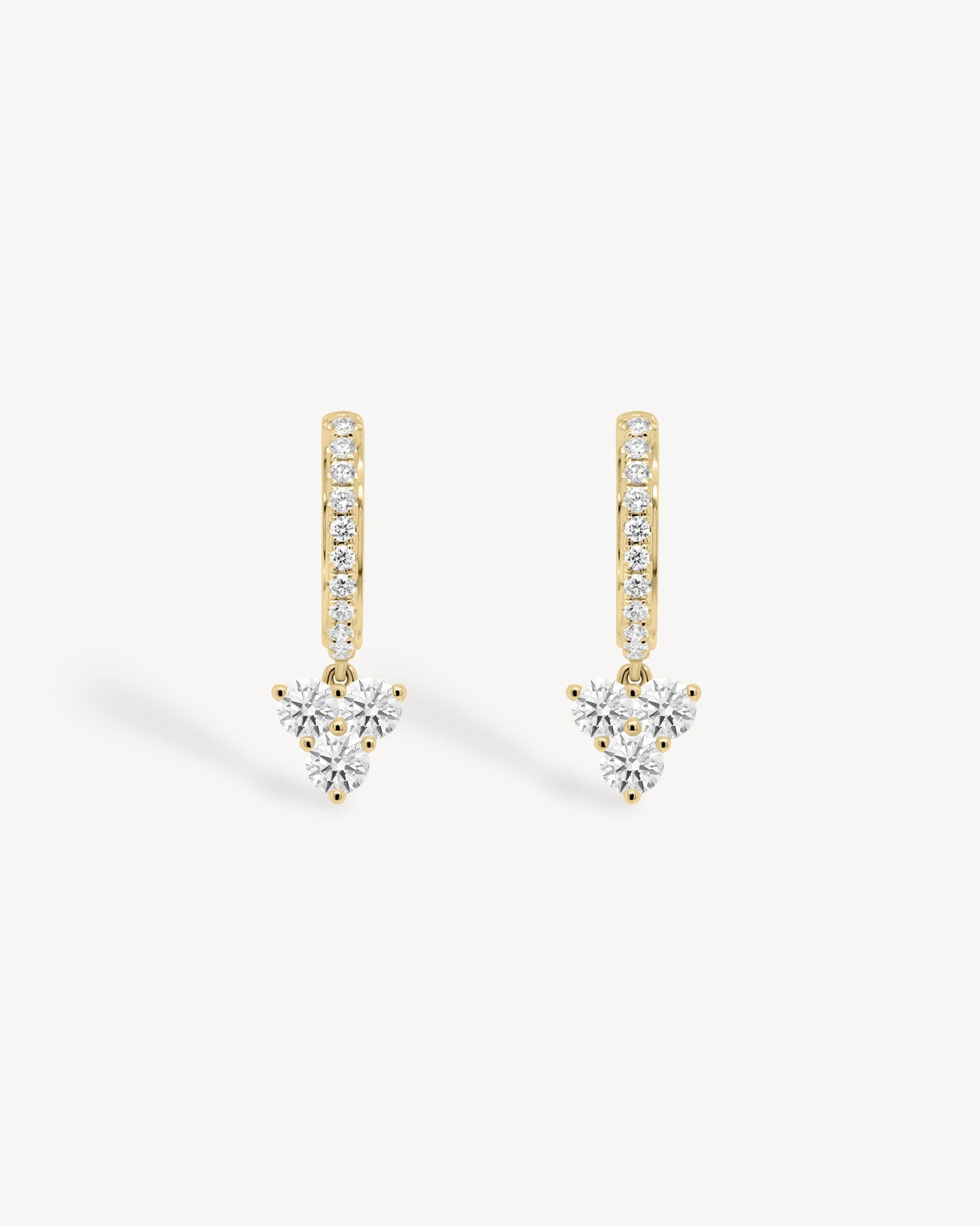1.0 CT Round Bezel Solitaire Lab Grown Diamond Earrings