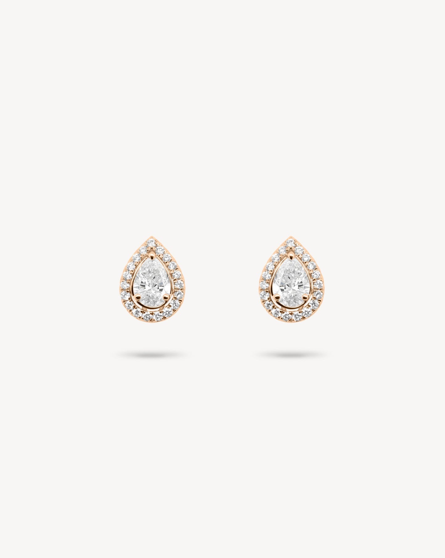 1.0 CT Round Bezel Solitaire Lab Grown Diamond Earrings