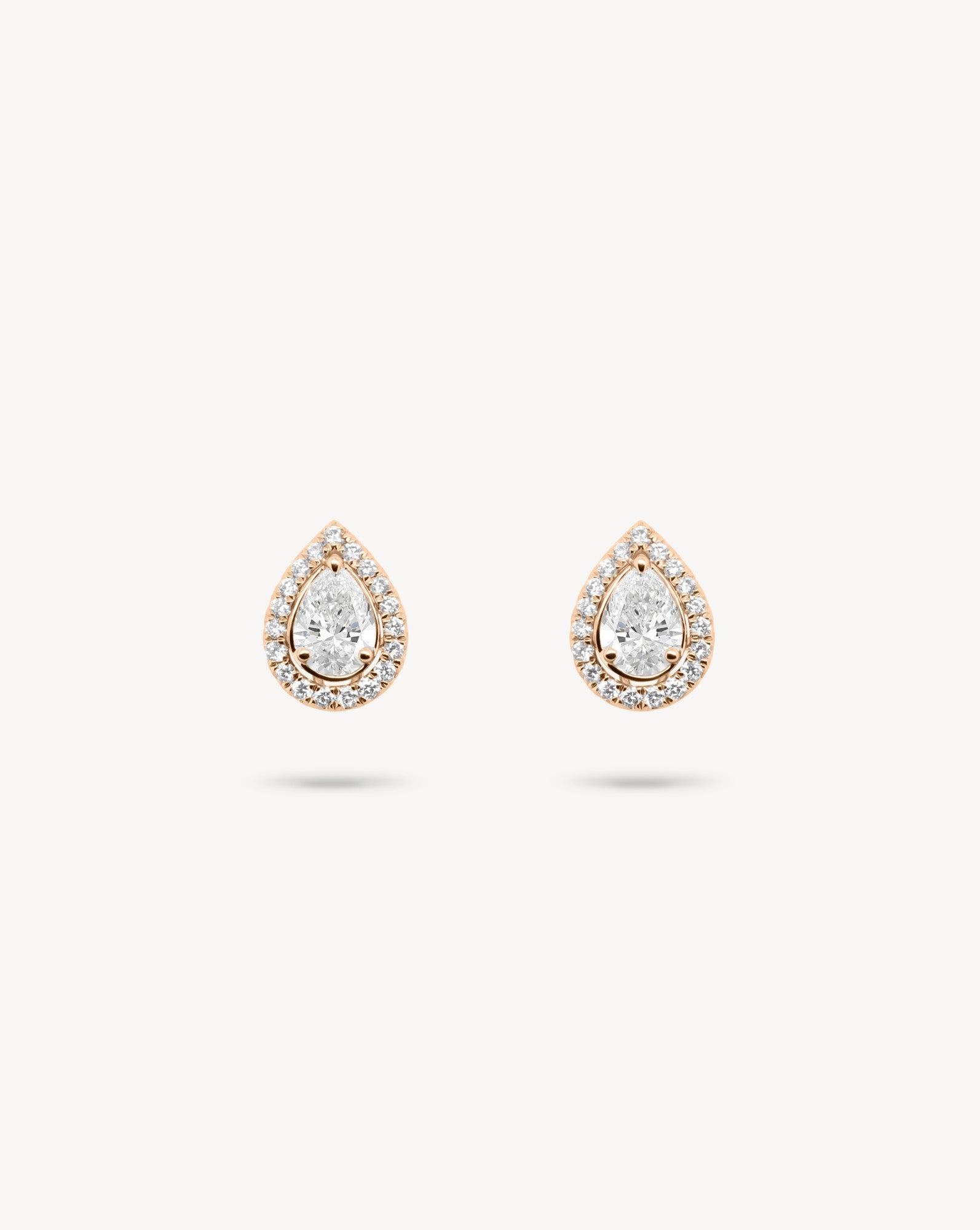 1.0 CT Round Bezel Solitaire Lab Grown Diamond Earrings