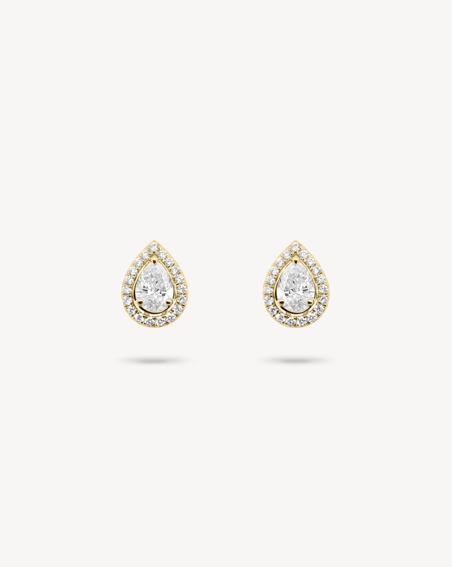 1.0 CT Round Bezel Solitaire Lab Grown Diamond Earrings