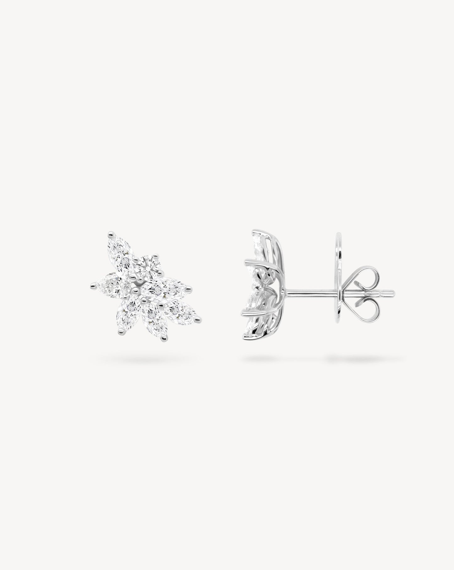 1.0 CT Round Bezel Solitaire Lab Grown Diamond Earrings