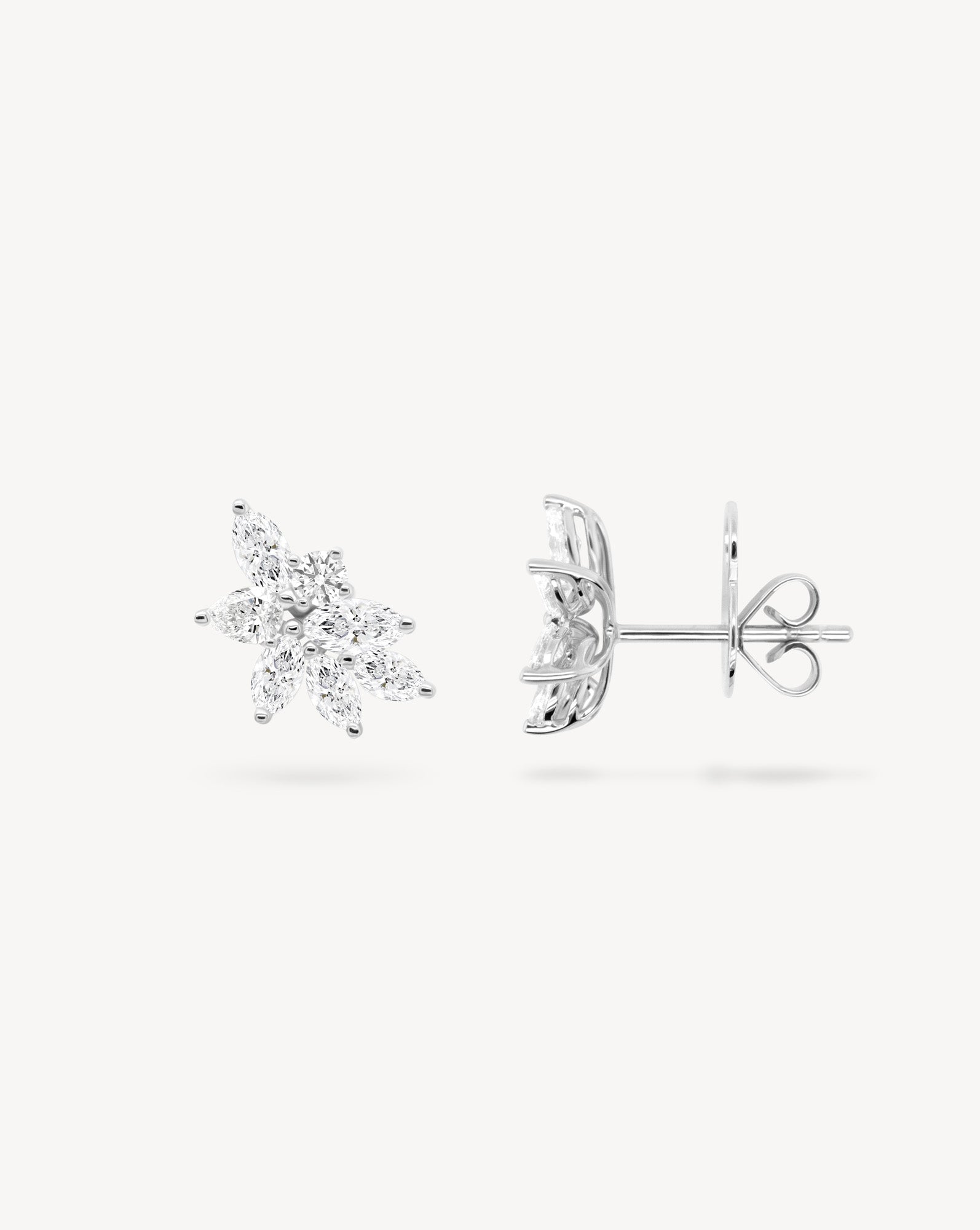 1.0 CT Round Bezel Solitaire Lab Grown Diamond Earrings