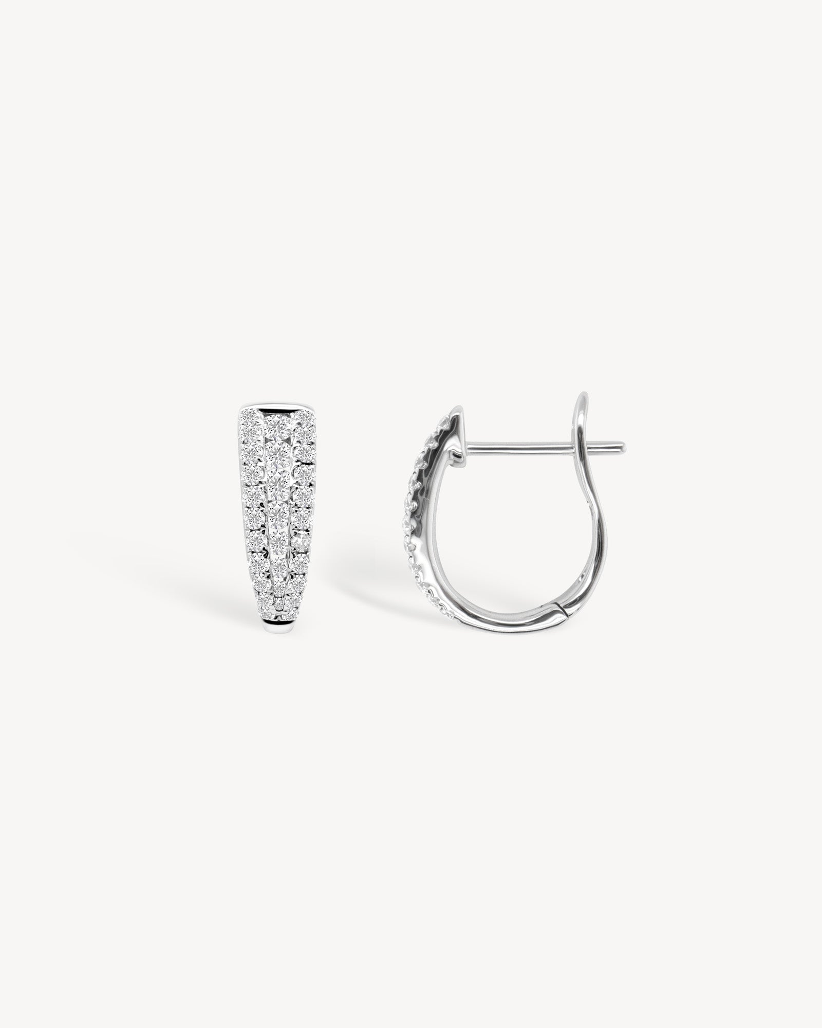 1.0 CT Round Bezel Solitaire Lab Grown Diamond Earrings