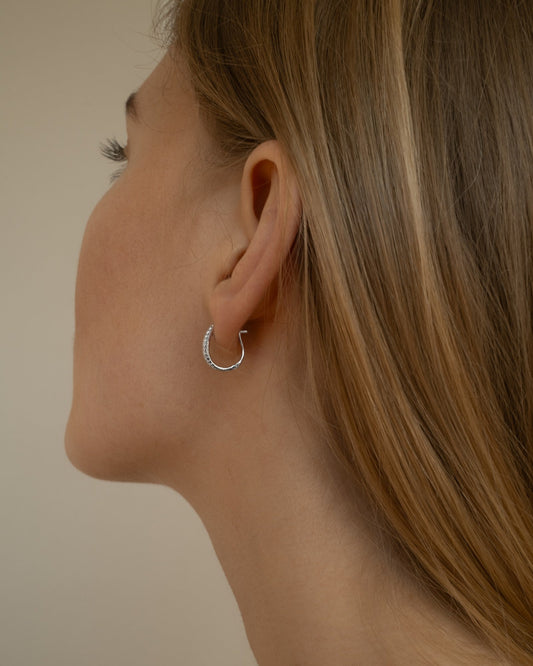 1.0 CT Round Bezel Solitaire Lab Grown Diamond Earrings