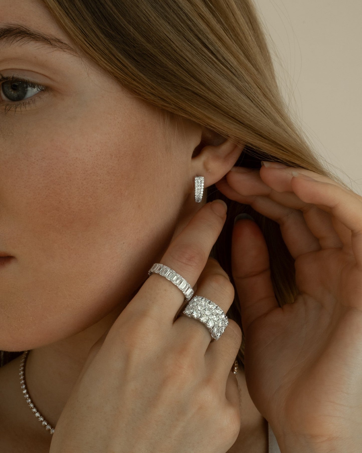 1.0 CT Round Bezel Solitaire Lab Grown Diamond Earrings