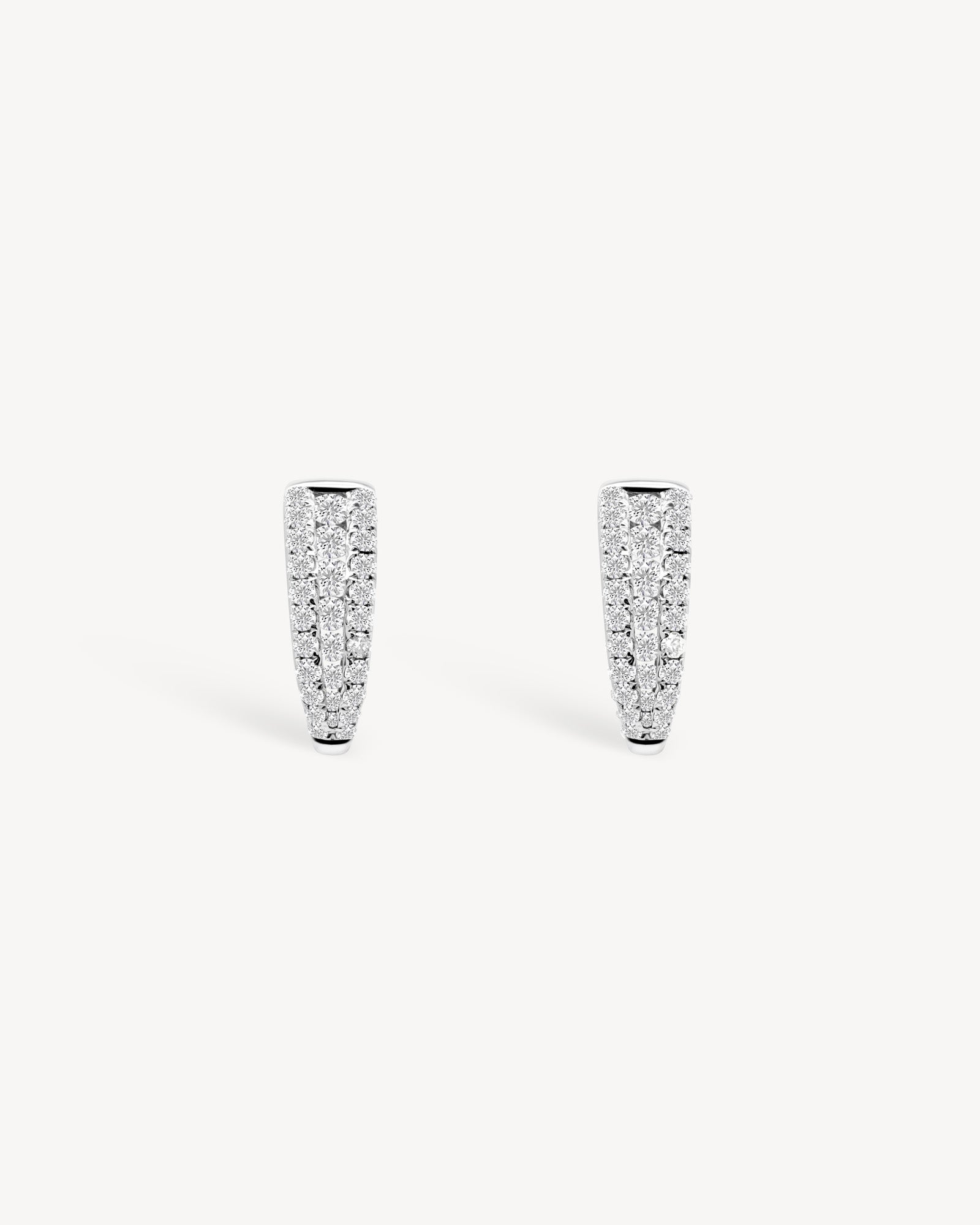 1.0 CT Round Bezel Solitaire Lab Grown Diamond Earrings
