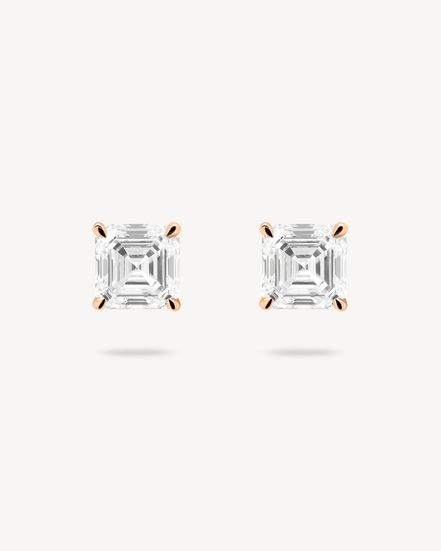 1.0 CT Round Bezel Solitaire Lab Grown Diamond Earrings