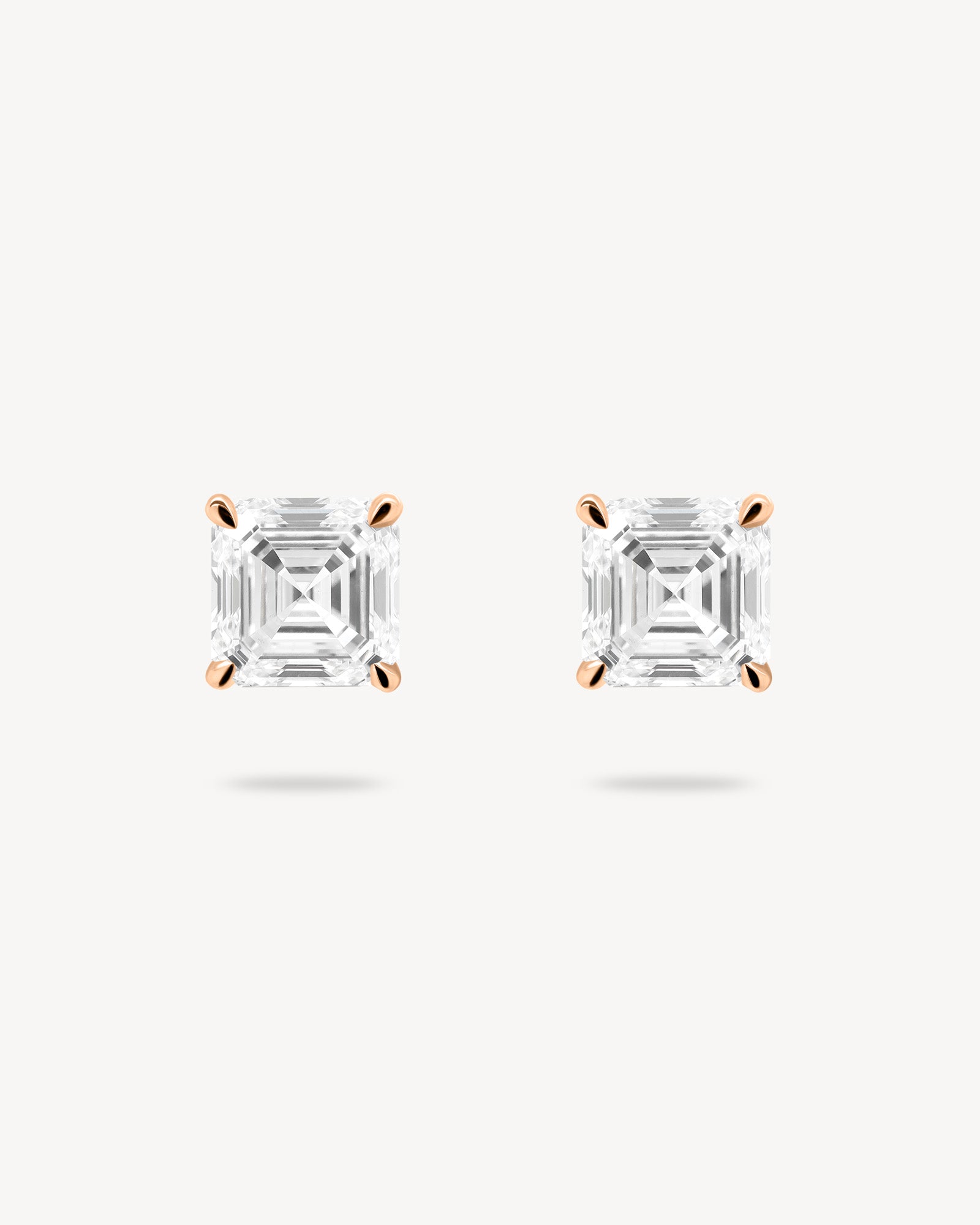 1.0 CT Round Bezel Solitaire Lab Grown Diamond Earrings