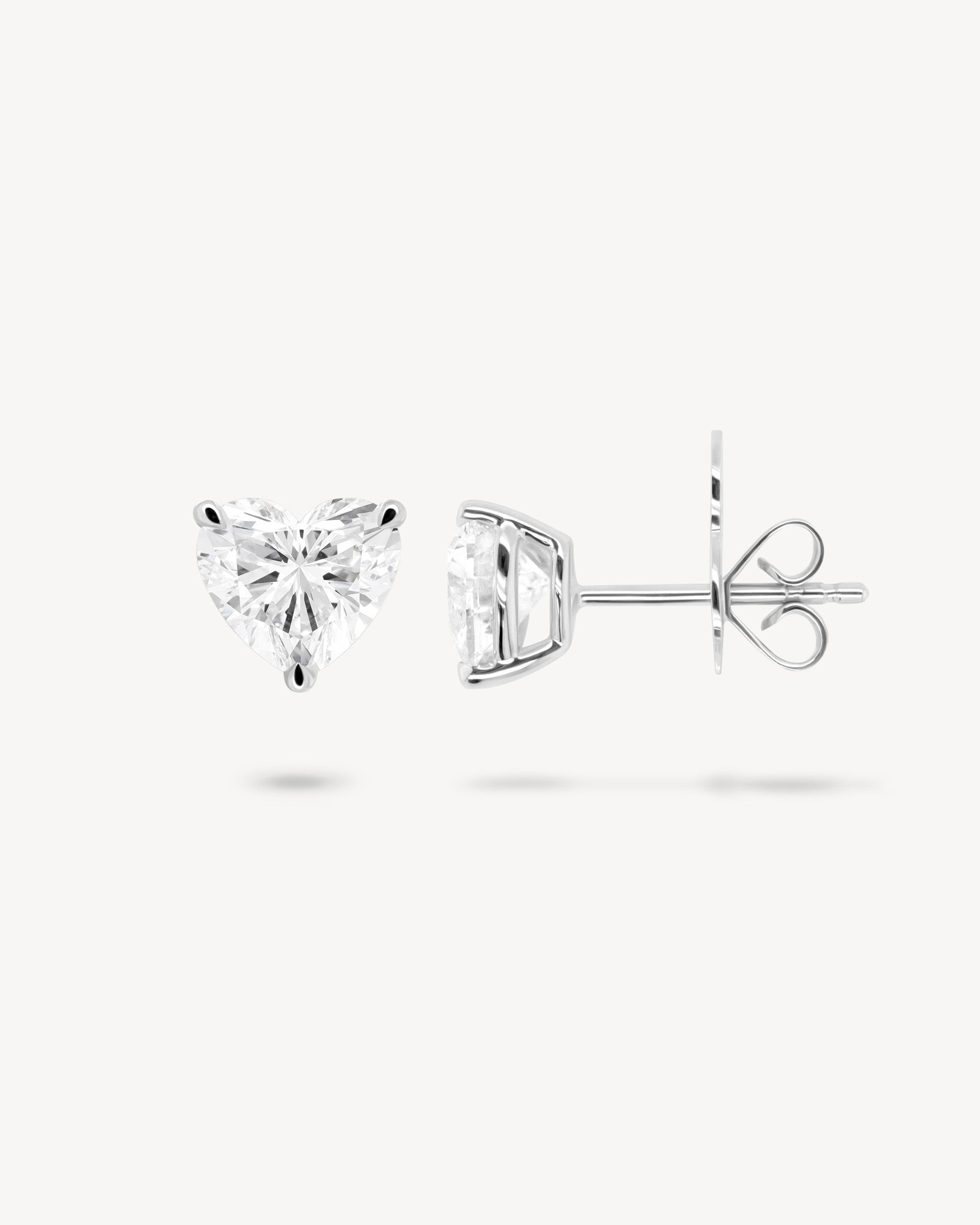 1.0 CT Round Bezel Solitaire Lab Grown Diamond Earrings