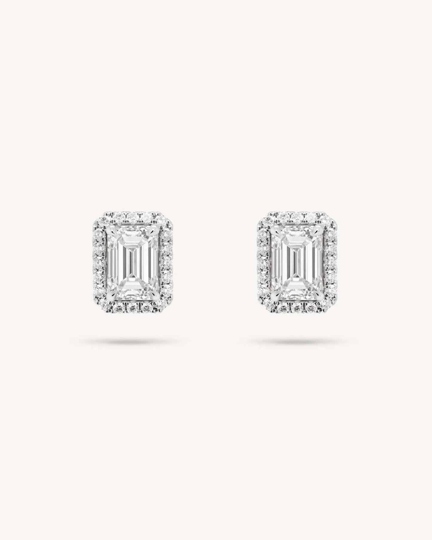 1.0 CT Round Bezel Solitaire Lab Grown Diamond Earrings