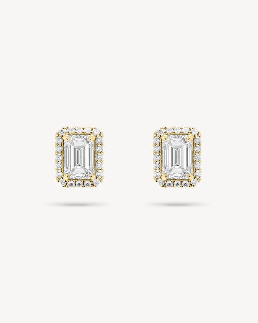1.0 CT Round Bezel Solitaire Lab Grown Diamond Earrings