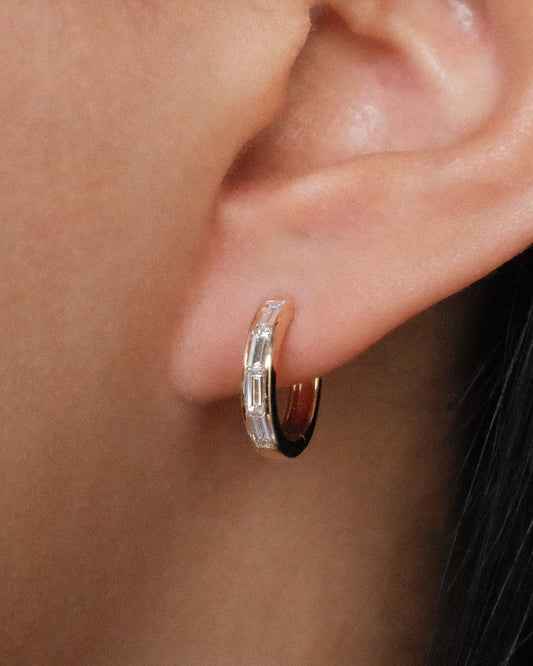 1.0 CT Round Bezel Solitaire Lab Grown Diamond Earrings