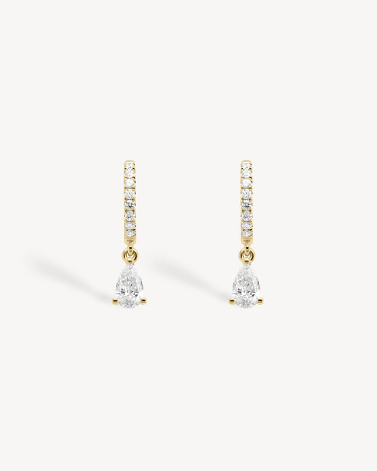 1.0 CT Round Bezel Solitaire Lab Grown Diamond Earrings