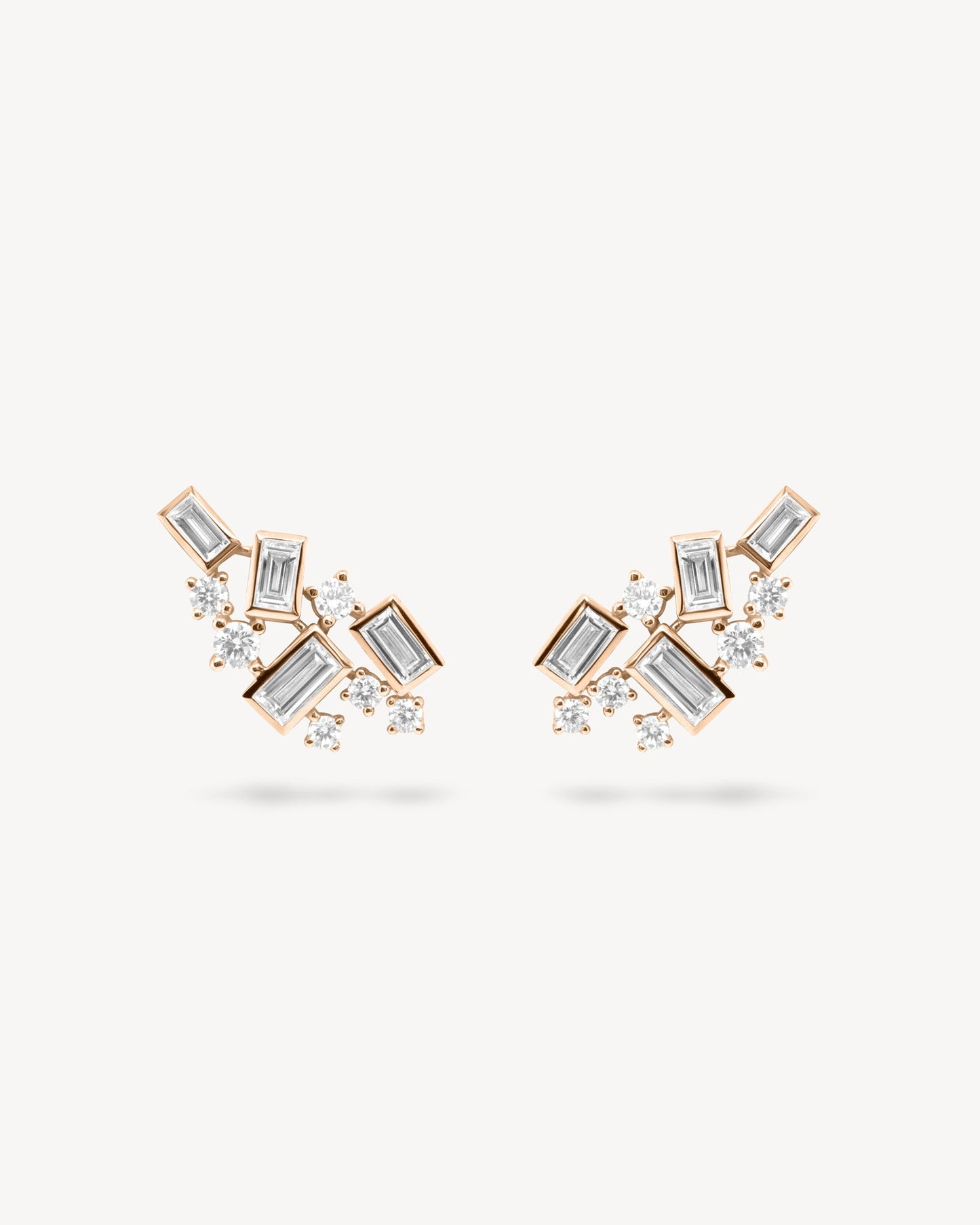 1.0 CT Round Bezel Solitaire Lab Grown Diamond Earrings