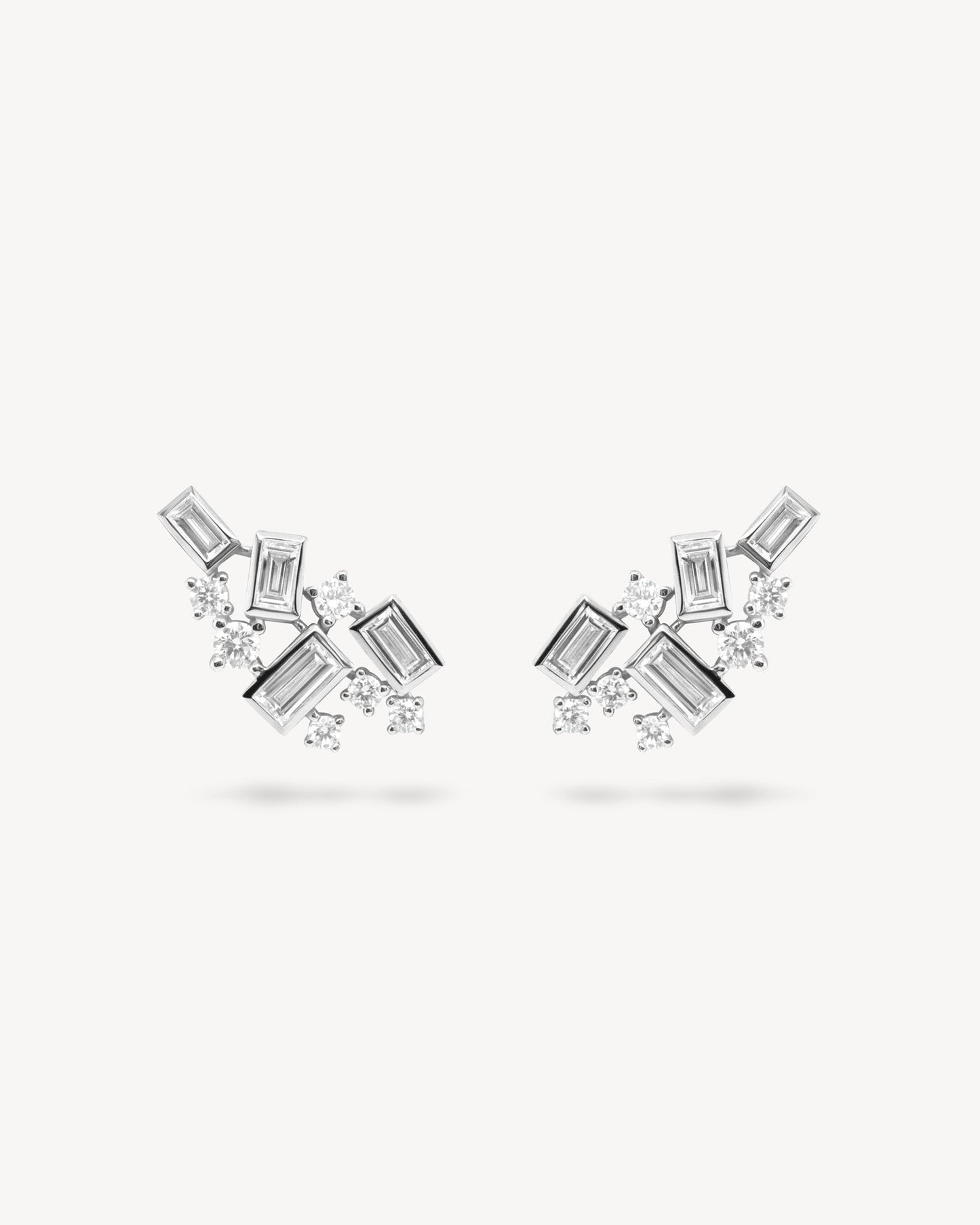 1.0 CT Round Bezel Solitaire Lab Grown Diamond Earrings
